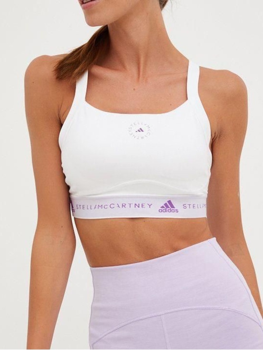 NWT Adidas by Stella McCartney Padded Training Sports Bra White Women’s Size XS